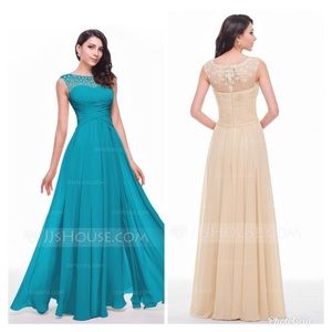 Formal Dress wedding or prom  (Jade Color)